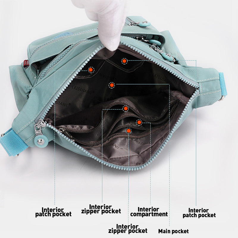 Große, wasserdichte, leichte Umhängetasche mit mehreren Taschen - image 1