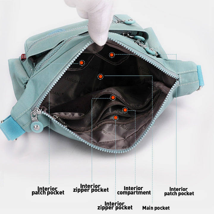 Große, wasserdichte, leichte Umhängetasche mit mehreren Taschen - image 1