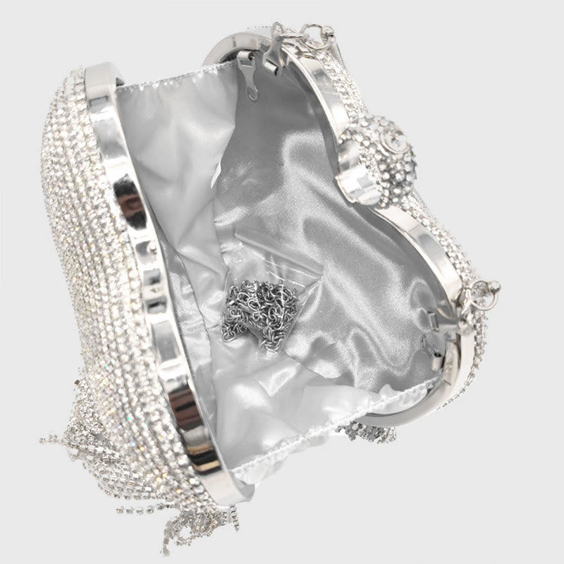 Abendtasche für Frauen Herzförmige Diamant Make-Up Hochzeit Tasche