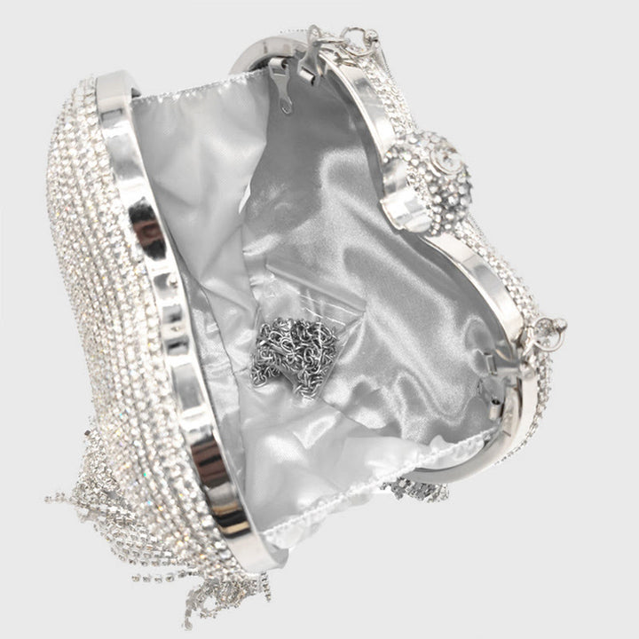 Abendtasche für Frauen Herzförmige Diamant Make-Up Hochzeit Tasche