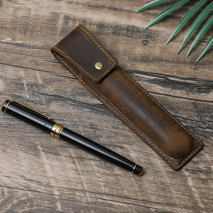 Federmäppchen fürs Geschäft, Vintage, kreatives Federmäppchen aus Leder