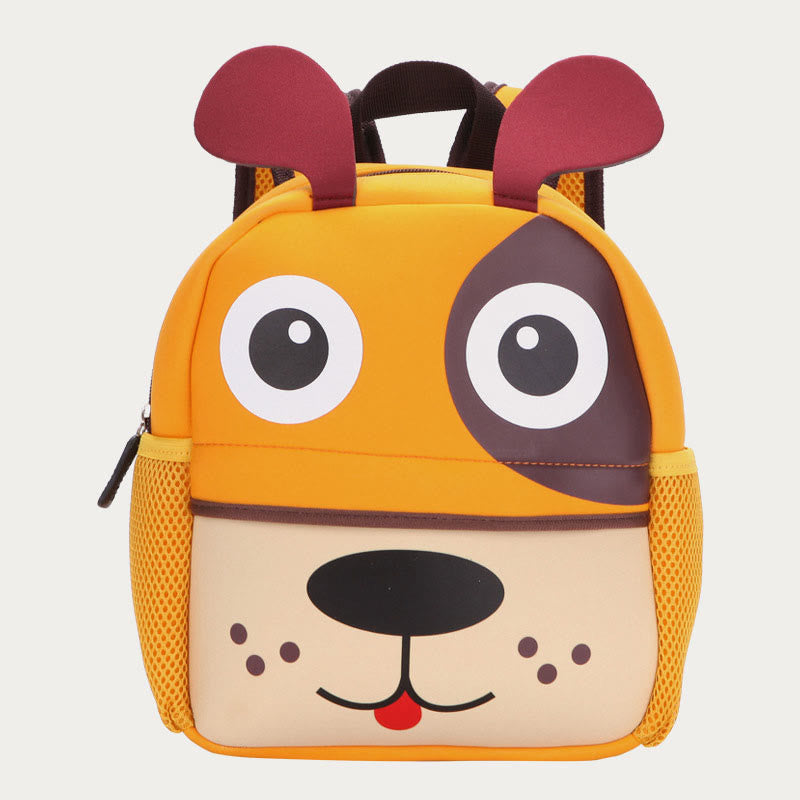 Rucksack für Kinder, süßes Cartoon-Tiermuster, Nylon, Schultasche