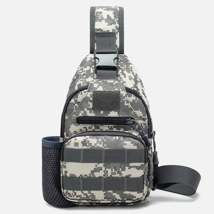 Taktische, militärische, leichte Schultertasche mit mehreren Taschen und USB-Ladeanschluss