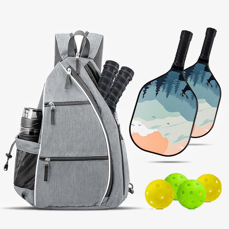 Tragbare Pickleball-Schlägertasche, leichter Sport-Sling-Rucksack