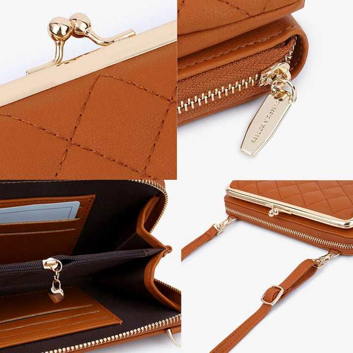 Kleine Crossbody-Handytasche, leichte Schultertasche, Clutch, Geldbörse, Handy-Geldbörse