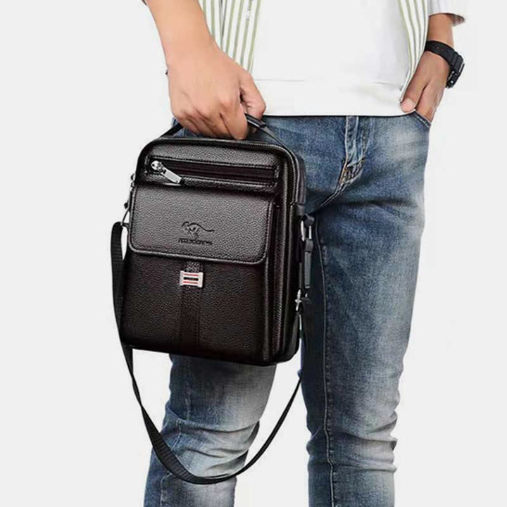 Messenger Bag für Herren, leicht, wasserdicht, Reise-Umhängetasche mit Nieten