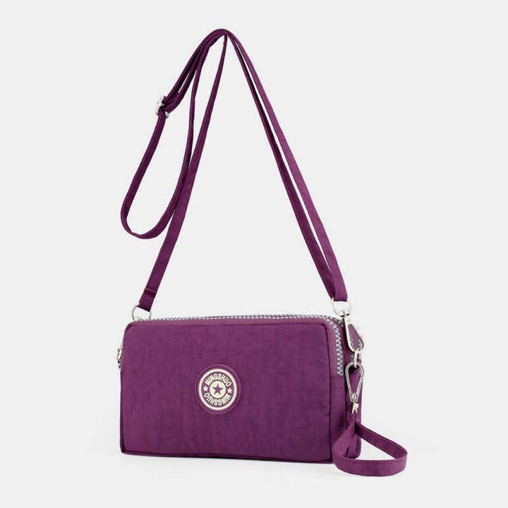 3 Zip Mini Umhängetasche Leichte Handy Brieftasche Lange Armband Geldbörsen
