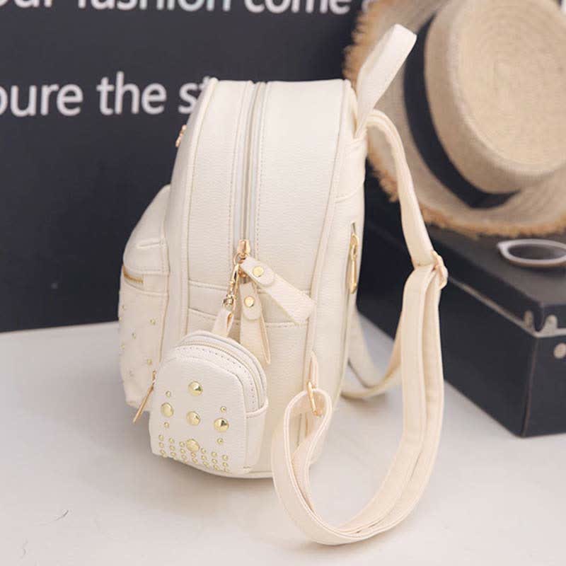 Mini-Rucksack für Damen, modischer Reiserucksack, Geldbörse mit kleiner Tasche