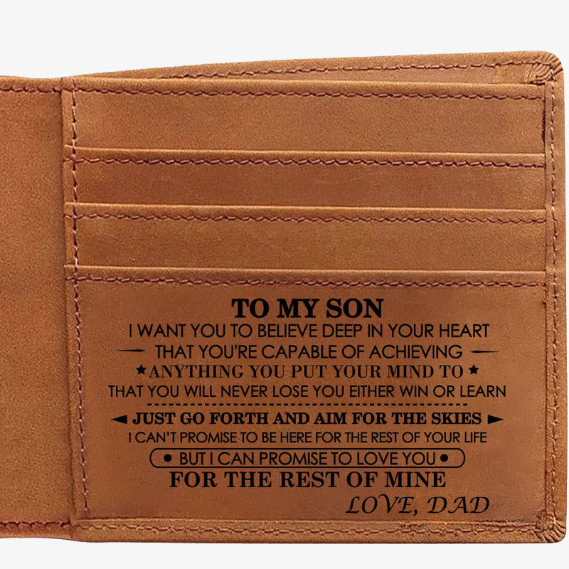 Dünne Brieftasche für die Familie, mit Laser-Inschrift, Leder, Geldbörse, Geschenk