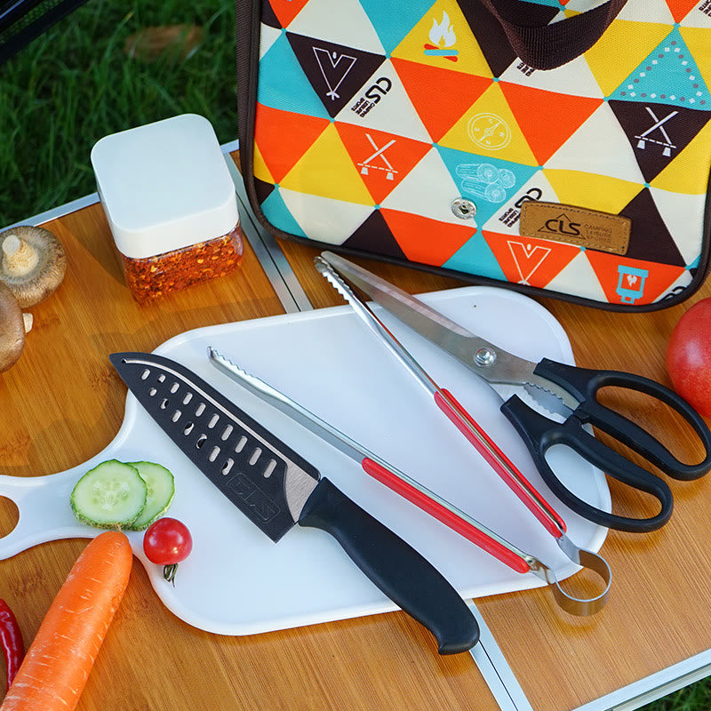 Aufbewahrungstasche für Outdoor-Camping-Grill, Edelstahl-Kochgeschirr-Tasche