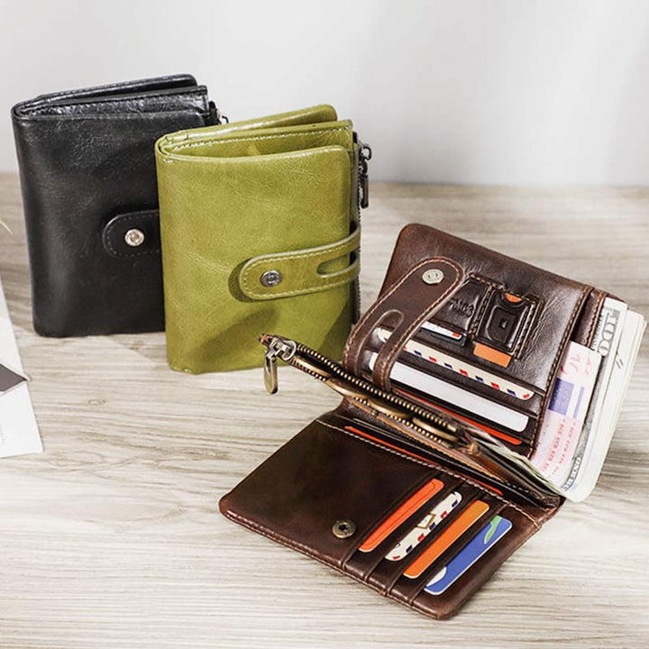 Diebstahlsicheres Apple Wallet Echtleder RFID-blockierendes Airtag-Wallet