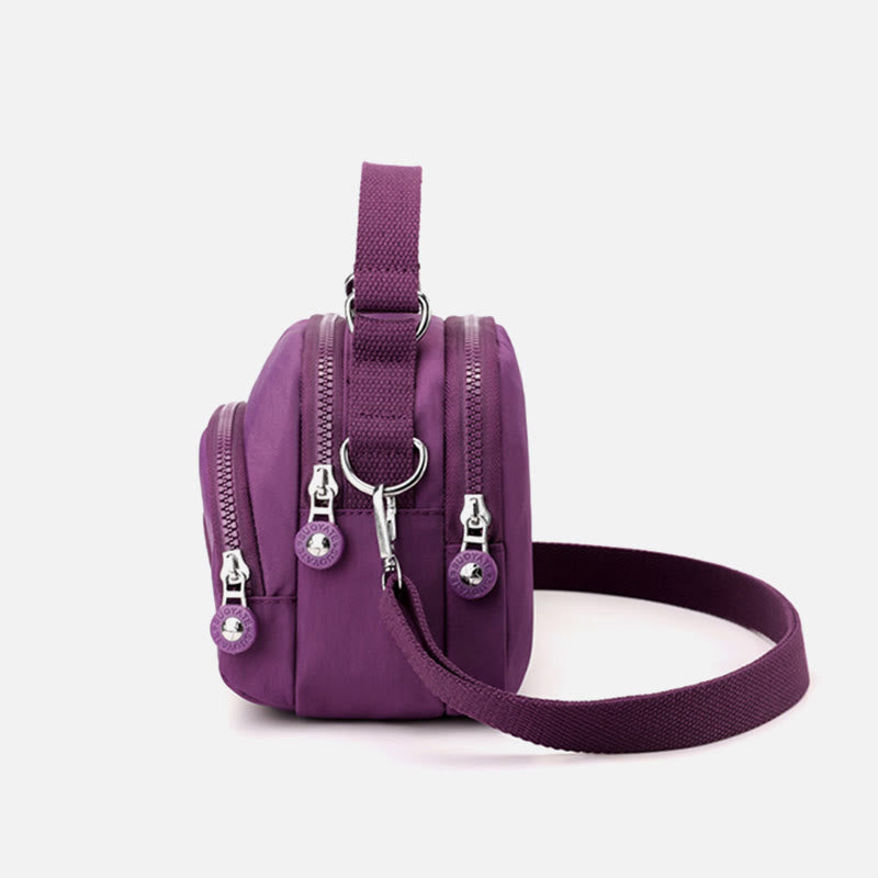 Leichte, wasserabweisende Handtasche für Damen mit mehreren Taschen