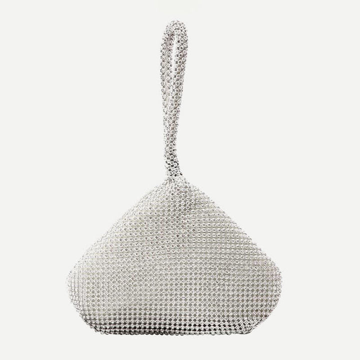 Strass-Abendtaschen, Clutch, glitzernde Gitter-Dreiecksgeldbörsen für Frauen und Mädchen