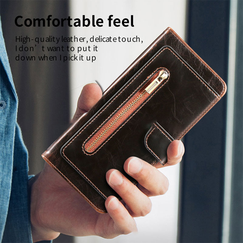 Brieftaschen-Schutzhülle für iPhone, PU-Leder, langlebige Handyhülle mit Kartenfach