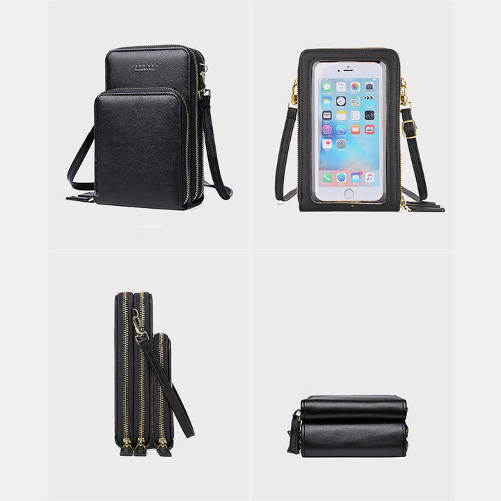 Handytasche mit mehreren Fächern und transparentem Fenster - image 11