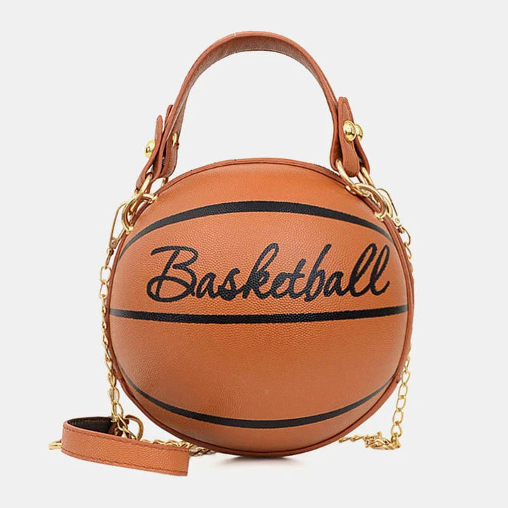Runde Mini-Tasche im Basketball-Fußball-Look mit einzigartigem Design