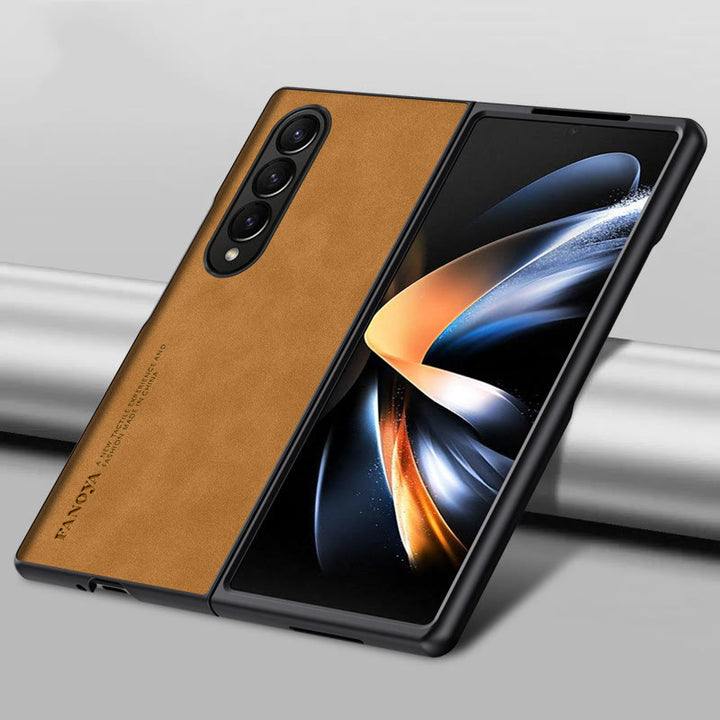 Frosted Handyhülle für Samsung Schützende flexible Lederhülle