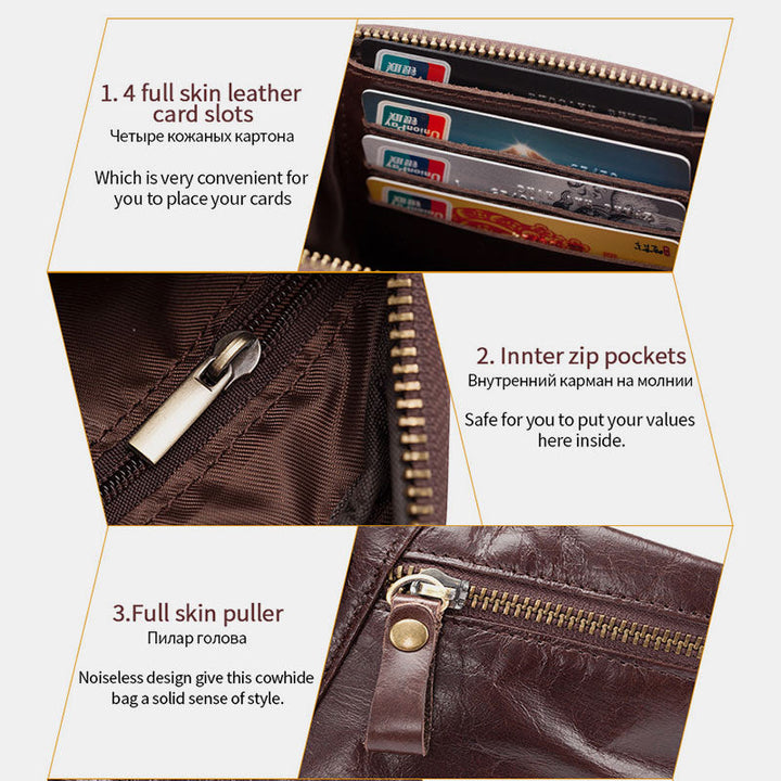 Vintage Multi-Carry Schultertasche aus echtem Leder