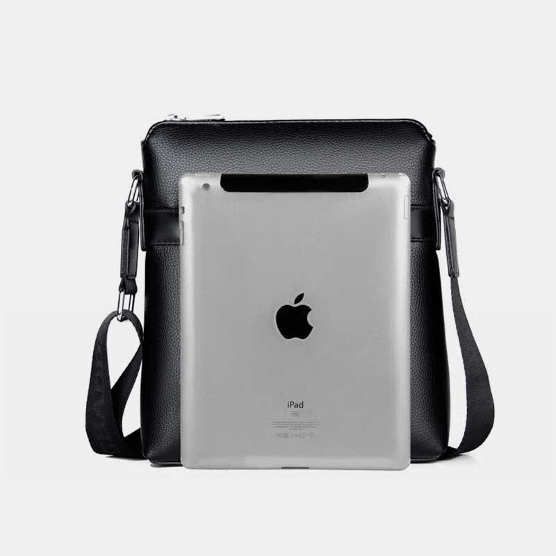 Kleine Umhängetasche aus Leder für Herren, lässige Business-Handtasche, Umhängetasche