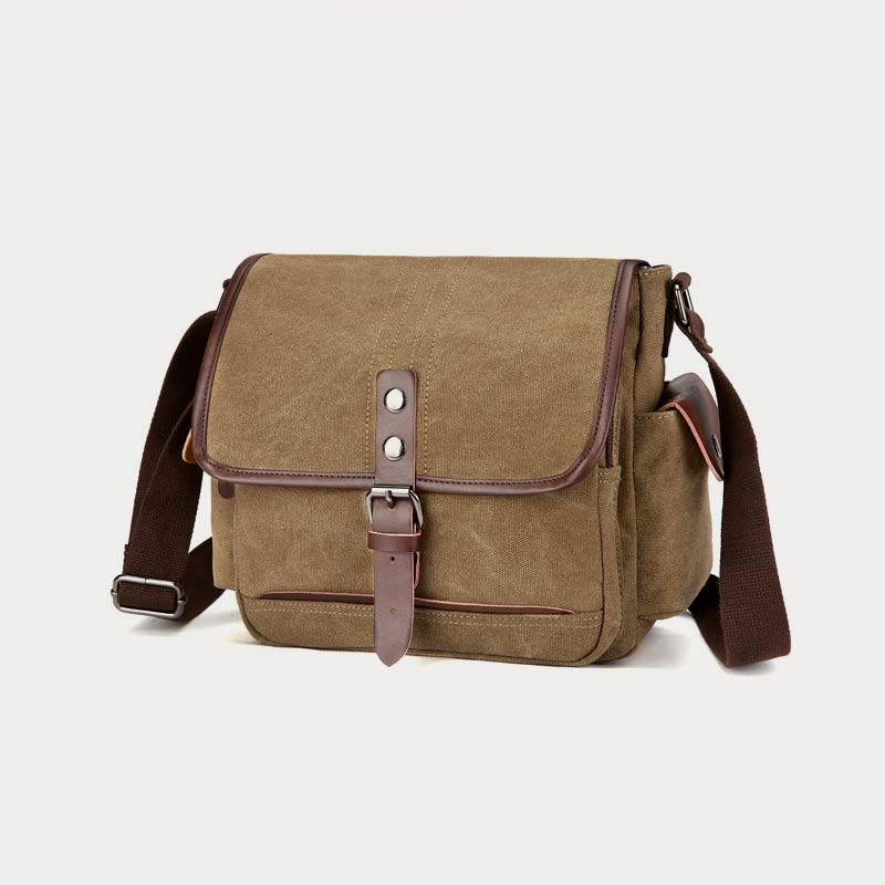 Unisex Retro Canvas Tasche Große funktionelle Umhängetasche Messenger Bag
