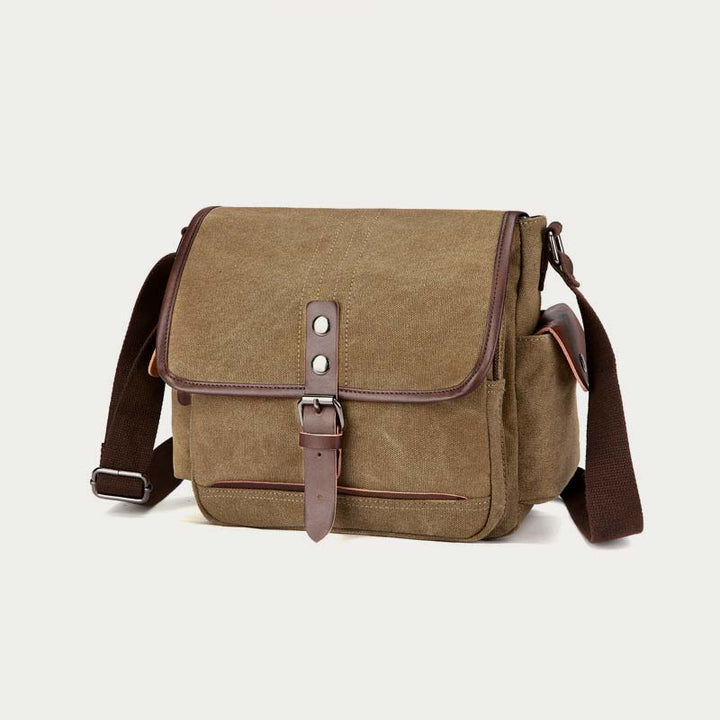 Unisex Retro Canvas Tasche Große funktionelle Umhängetasche Messenger Bag