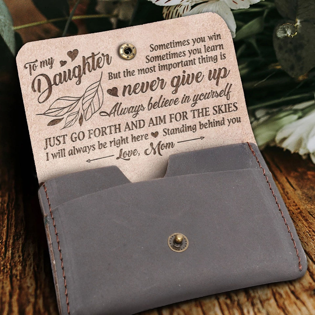 Clamshell-Geldbörse mit Gravur, Geldbörse für die Familie, warmes Geschenk
