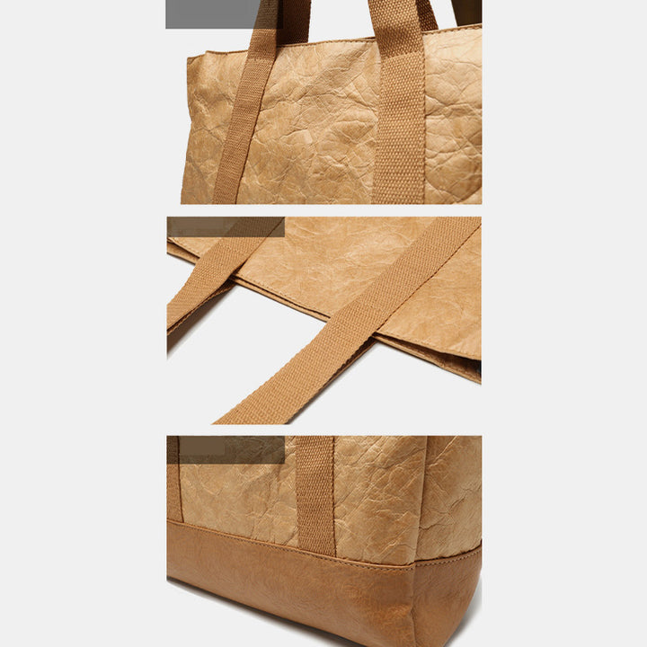 Umweltfreundliche wiederverwendbare Dupont-Papier-Einkaufstasche, große obere Handtasche, Schulter-Tagesrucksäcke
