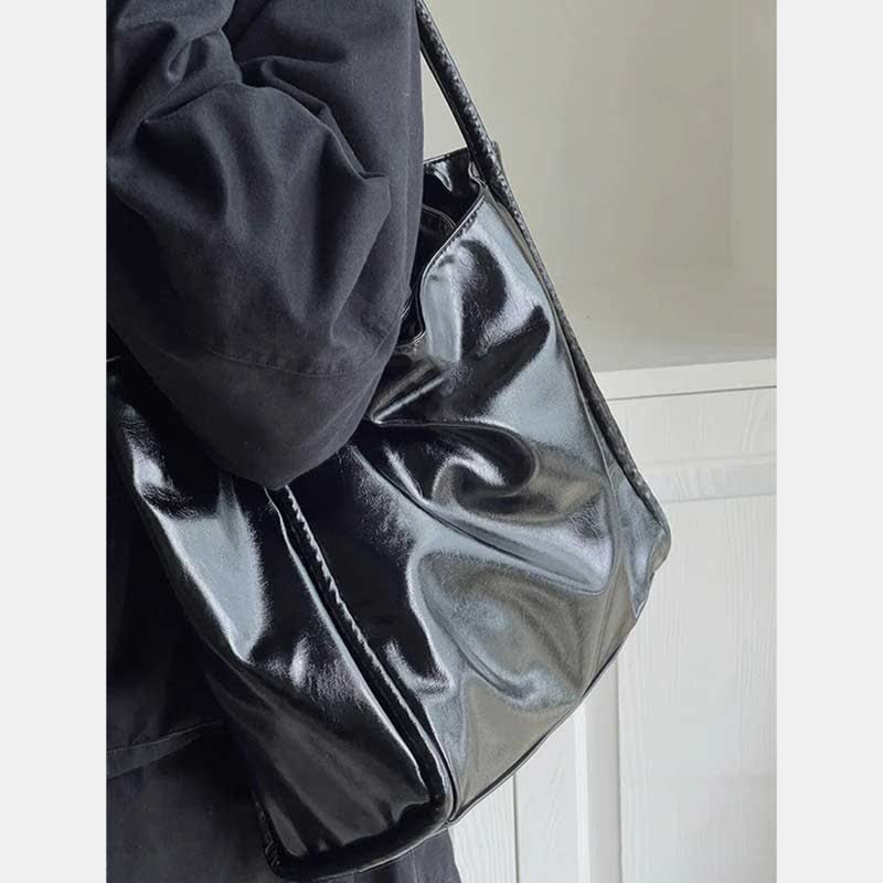 Tragetasche für Damen, großes Fassungsvermögen, Leder, Schultertasche, Handtasche