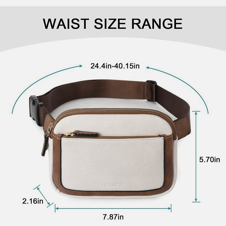 Multifunktionale Gürteltasche Retro Vegan Leder Outdoor Sport Satchel Geldbörse
