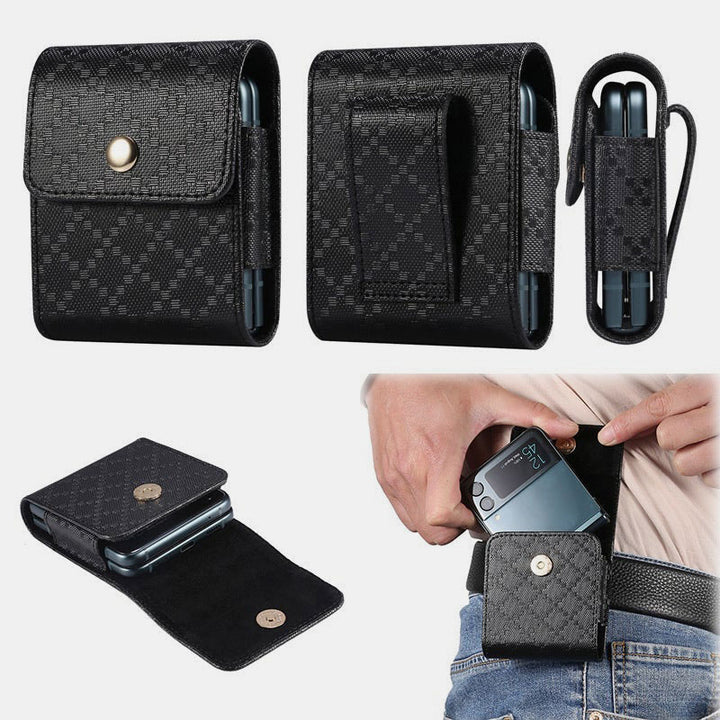 Mini PU Gürteltasche EDC Tasche für Samsung Z Flip 3 Moto Razr