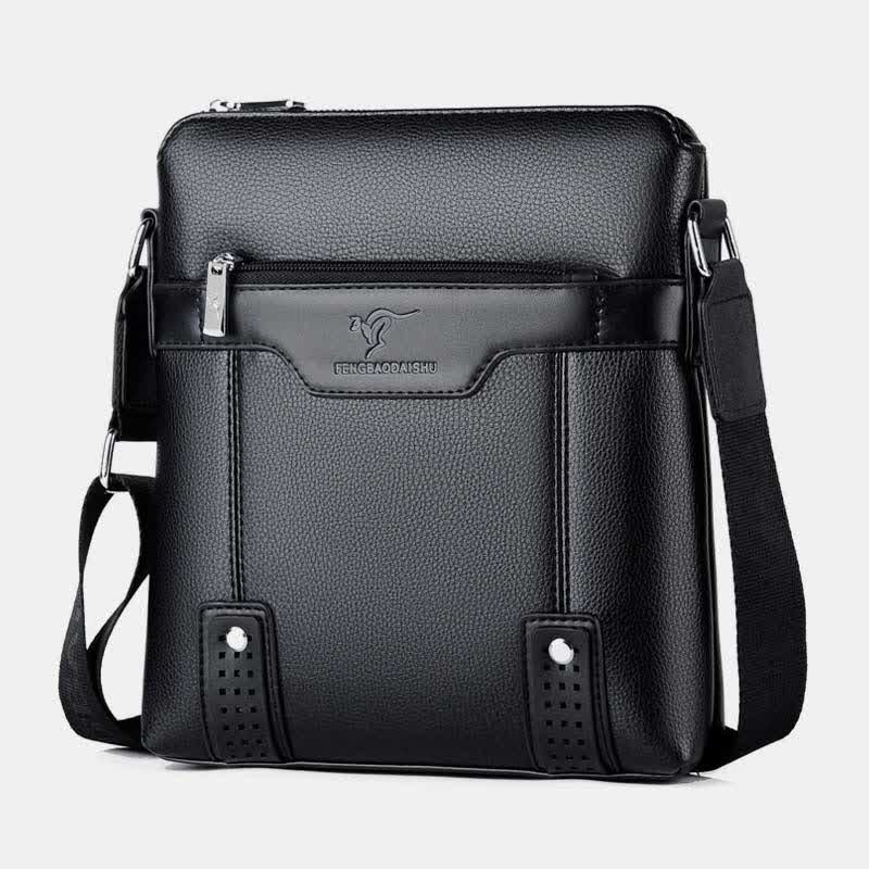 Kleine Umhängetasche aus Leder für Herren, lässige Business-Handtasche, Umhängetasche