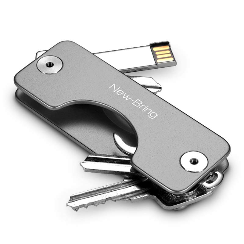 Minimalistischer Schlüssel-Organizer aus Aluminium