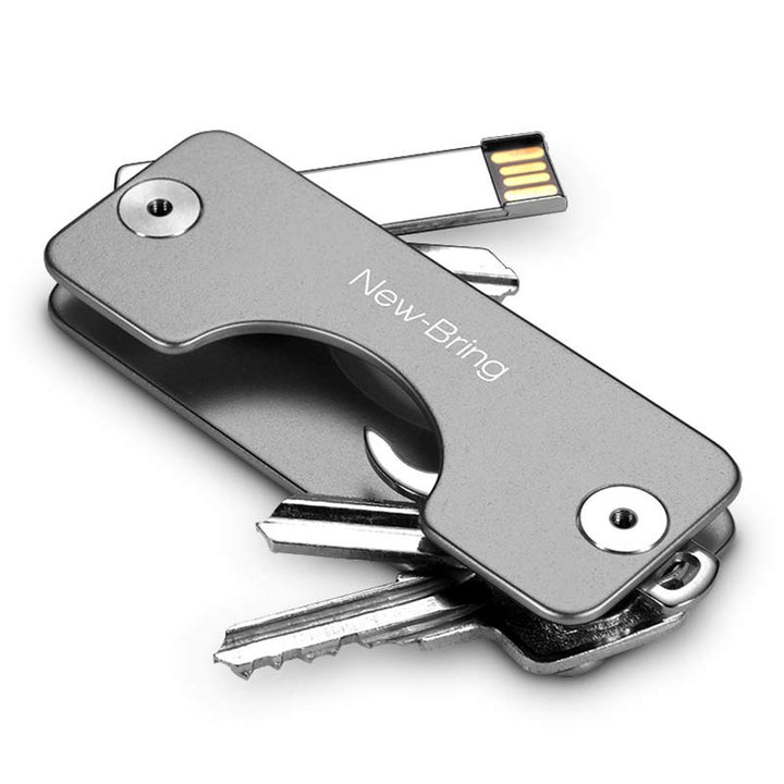Minimalistischer Schlüssel-Organizer aus Aluminium