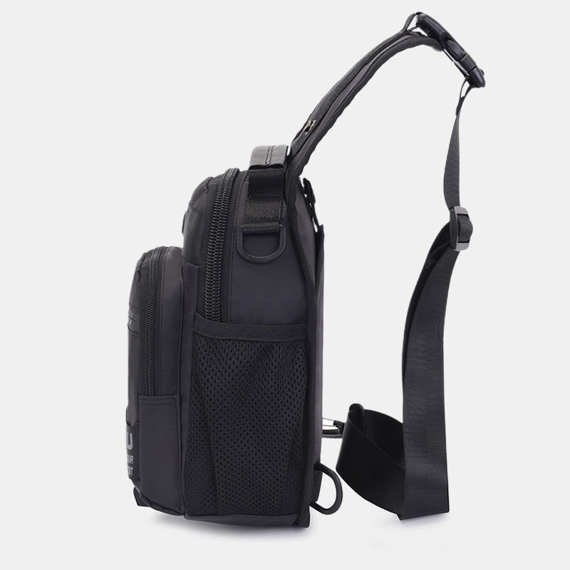Schultertasche für Herren, multifunktionaler, lässiger Umhängerucksack für Outdoor-Sportarten