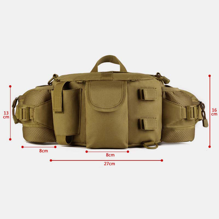 Multi-Pocket Crossbody Tasche Taktische Hüfttasche Passend für 10 Zoll Tablet