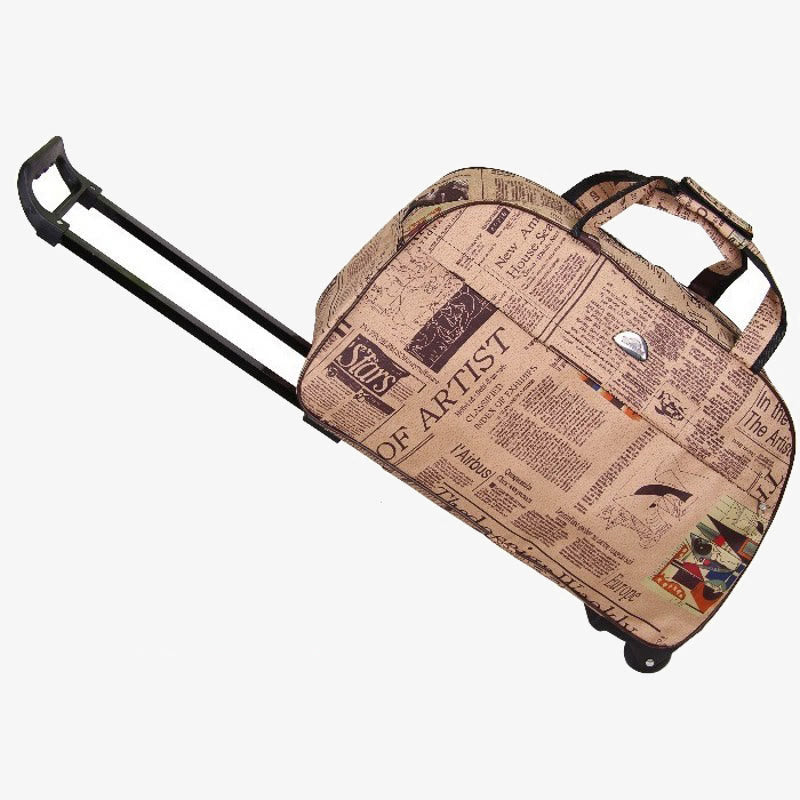 Reisetasche mit Zugstange in mehreren Stilen, wasserdichte Reisetasche