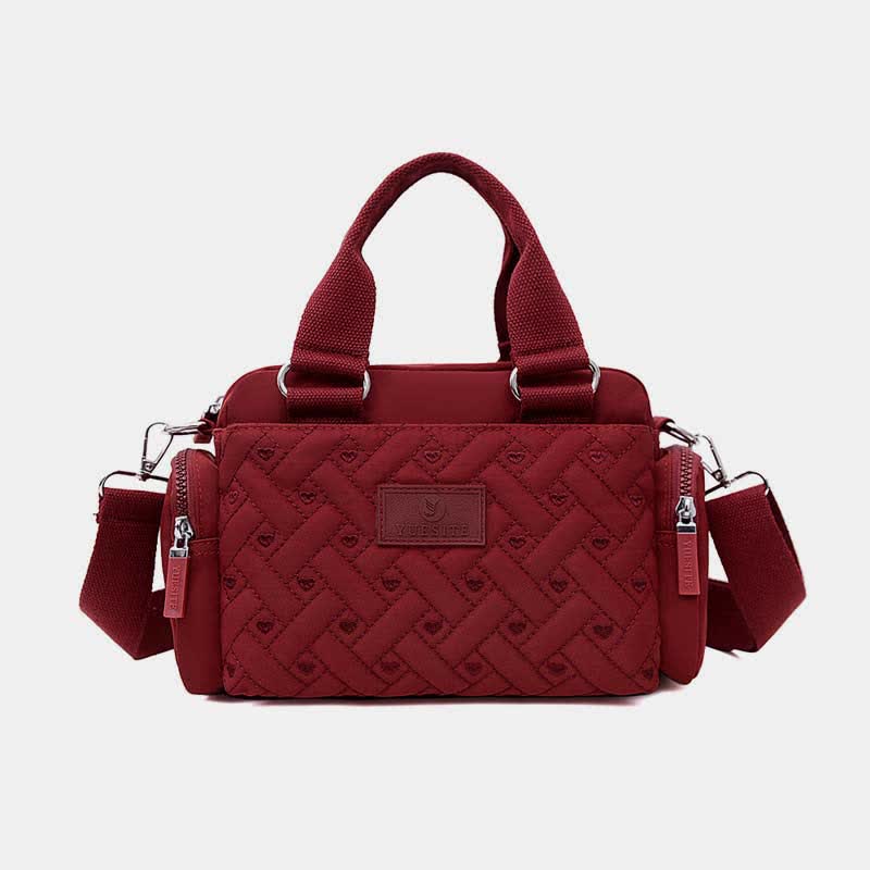 Leichte, mehrere Taschen aufweisende Damen-Geldbörsen, wasserdichte, gesteppte Umhängetasche