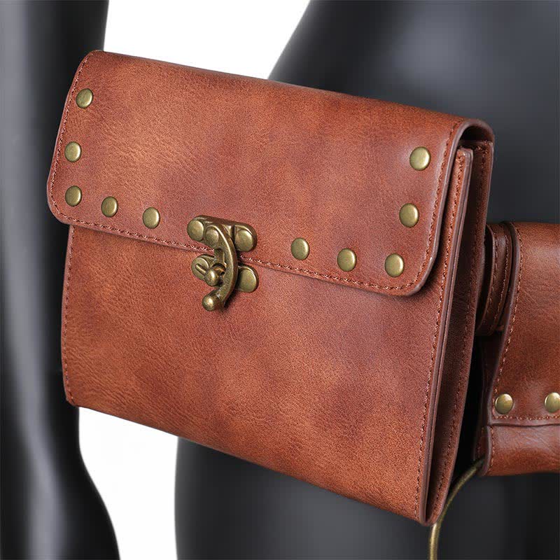 Mittelalterliche Renaissance-Gürteltasche, Gürtelholster mit Gürtel-Schlüsselanhänger