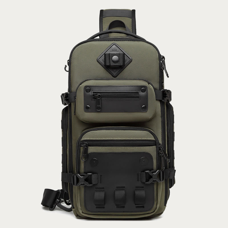 Schultertasche für Herren, Outdoor-Sport, Crossbody, taktische Brusttasche