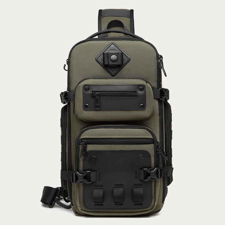 Schultertasche für Herren, Outdoor-Sport, Crossbody, taktische Brusttasche