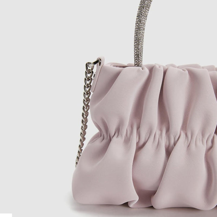 Abendtasche für Damen mit Strasssteinen, tragbare Umhängetasche mit Kette
