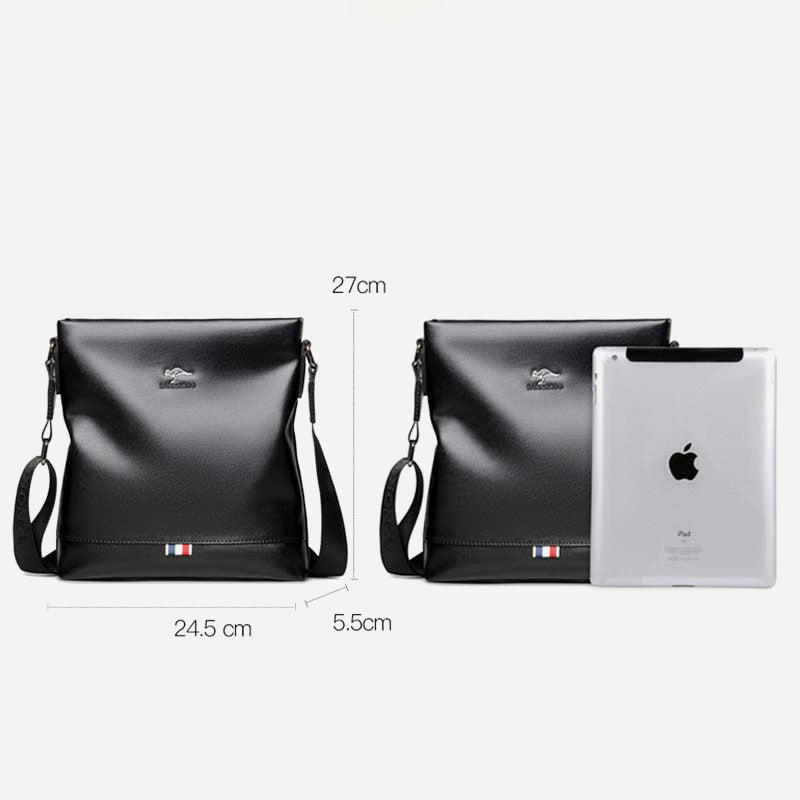 Herren Umhängetasche Umhängetasche Weiches Leder Reisetasche Sling Pack