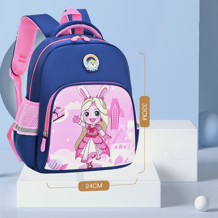Rucksack für Kinder mit Cartoon-Charakter-Druck, leichter Oxford-Schulrucksack