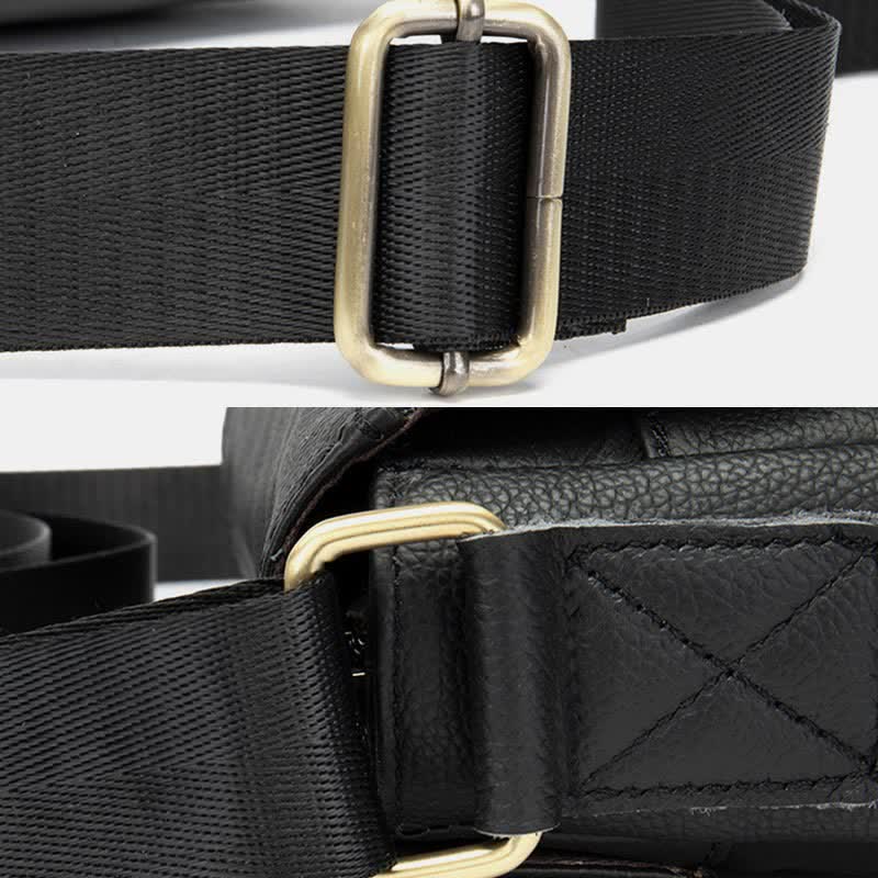 Herren Umhängetasche Echtes Leder Kleine Messenger Bag Crossbody Bag