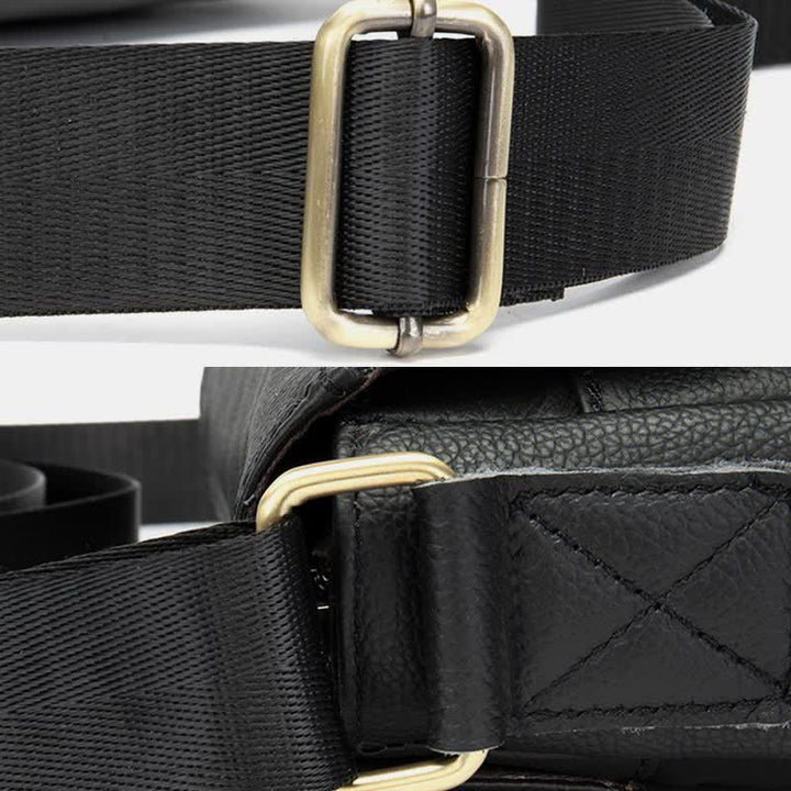 Herren Umhängetasche Echtes Leder Kleine Messenger Bag Crossbody Bag