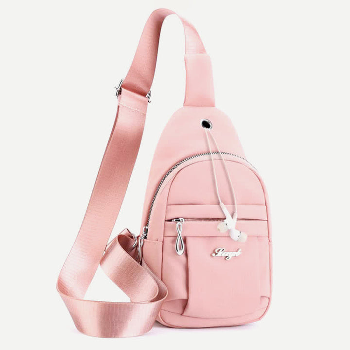 Leichter, wasserdichter Sling-Rucksack, Brusttasche, lässiger Reise-/Sport-Tagesrucksack