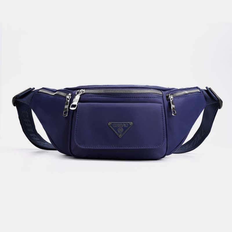 Nylon-Hüfttasche mit mehreren Taschen, leichte Brusttasche mit mehreren Tragemöglichkeiten, Hüfttasche