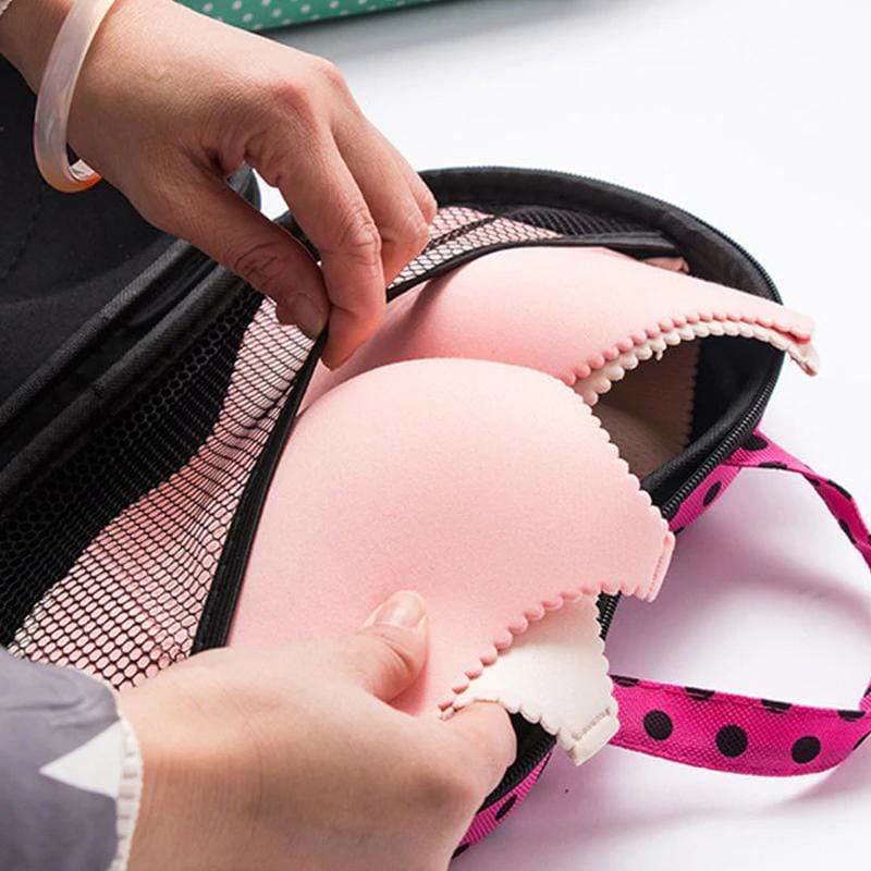 Aufbewahrungstasche für Unterwäsche für Frauenreisen, staubdichte, tragbare Aufbewahrungsbox