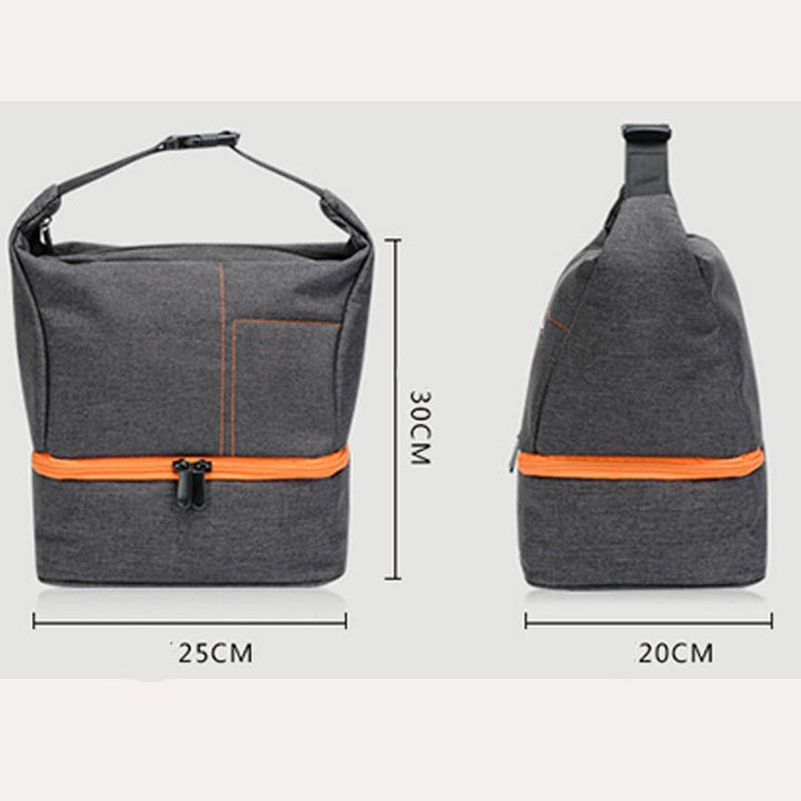 Kameratasche mit Crossbody-Gurt für SLR DSLR Objektive Kabel Zubehör
