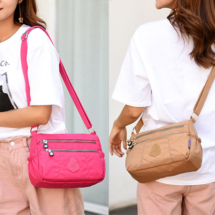 Umhängetasche für Damen, urban, lässig, zum Einkaufen, Nylontuch, Muttertasche
